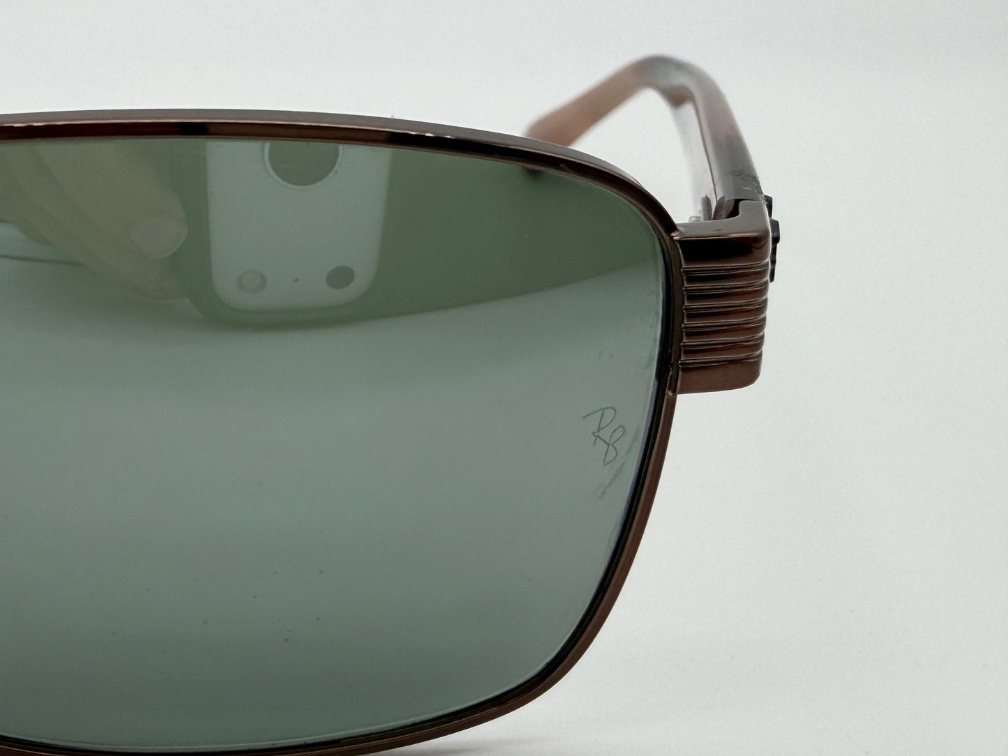 Ray-Ban RB 3750 59mm Copper / Silver Mirror Green Glass Lens 9259 / 40 NEW