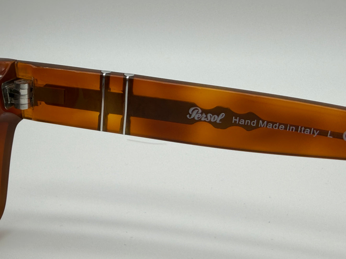 Persol PO 3398S 55mm Terra Di Siena / Light Blur Crystal 96 / 56 Italy NEW