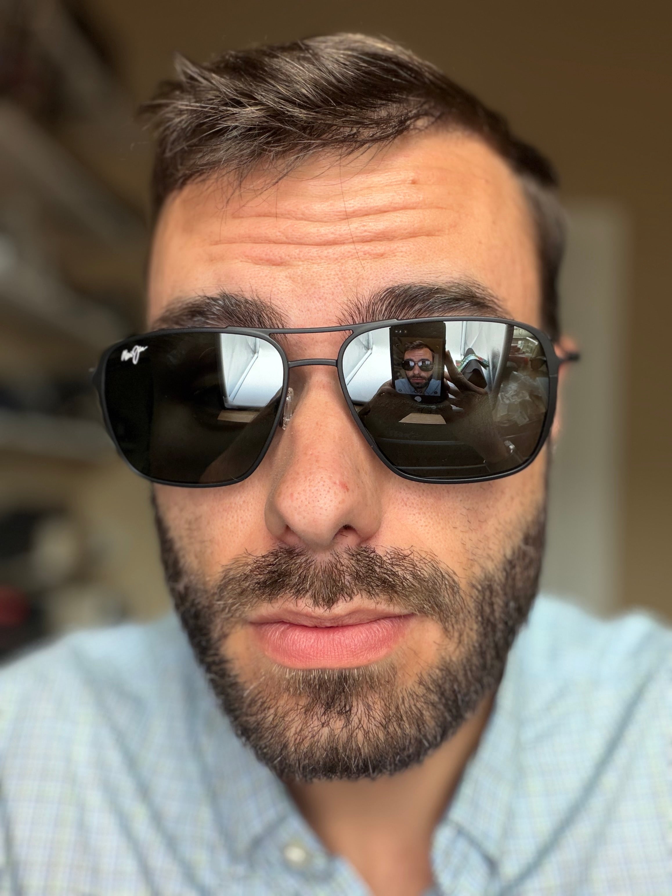 JMブラック36 MAUI JIM Beaches 57mm 541N-2M Black Titanium / Neutral Grey