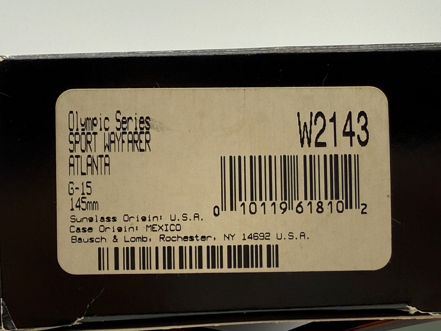 VINTAGE RAY-BAN WAYFARER 50mm USA B&L OLYMPIC SERIES TORTOISE / G-15 W2244 XUAR NOS