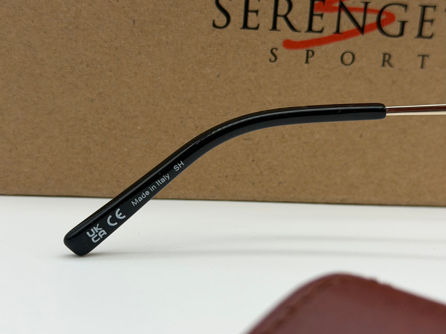 Serengeti Odell 56mm Shiny Light Gold / Saturn Drivers Polarized SS 555001 Itlay NEW