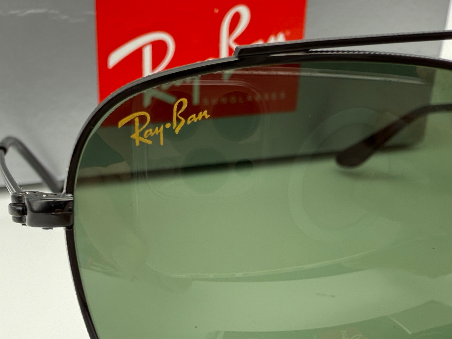 Ray-Ban RB 3557 51mm Black / G 15 Glass Lens Italy NEW