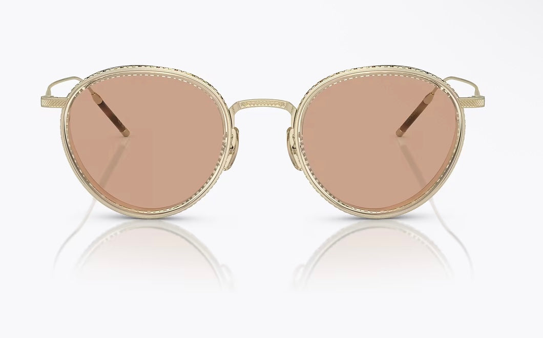 Oliver Peoples TK-8 48mm Titanium Gold / Buff - Demo Lens OV 1318
