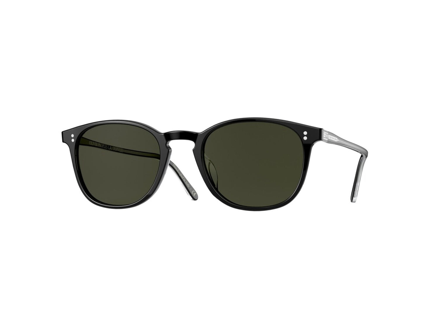 Oliver Peoples Finley Vintage Sun 49mm OV 5397SU 1005P1 Black Crystal - G 15 Polarized Sunglasses Italy Missing Box