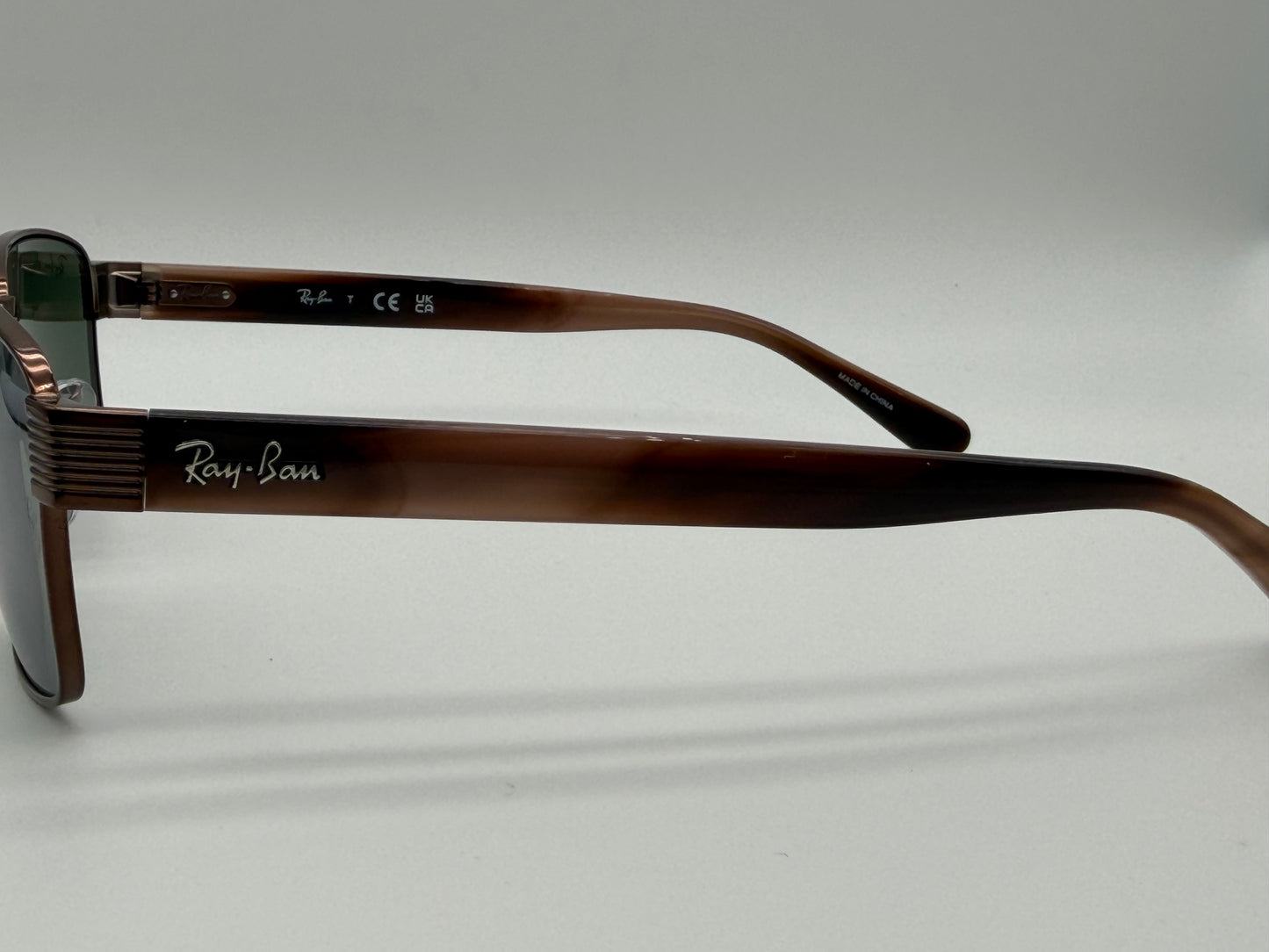 Ray-Ban RB 3750 59mm Copper / Silver Mirror Green Glass Lens 9259 / 40 NEW