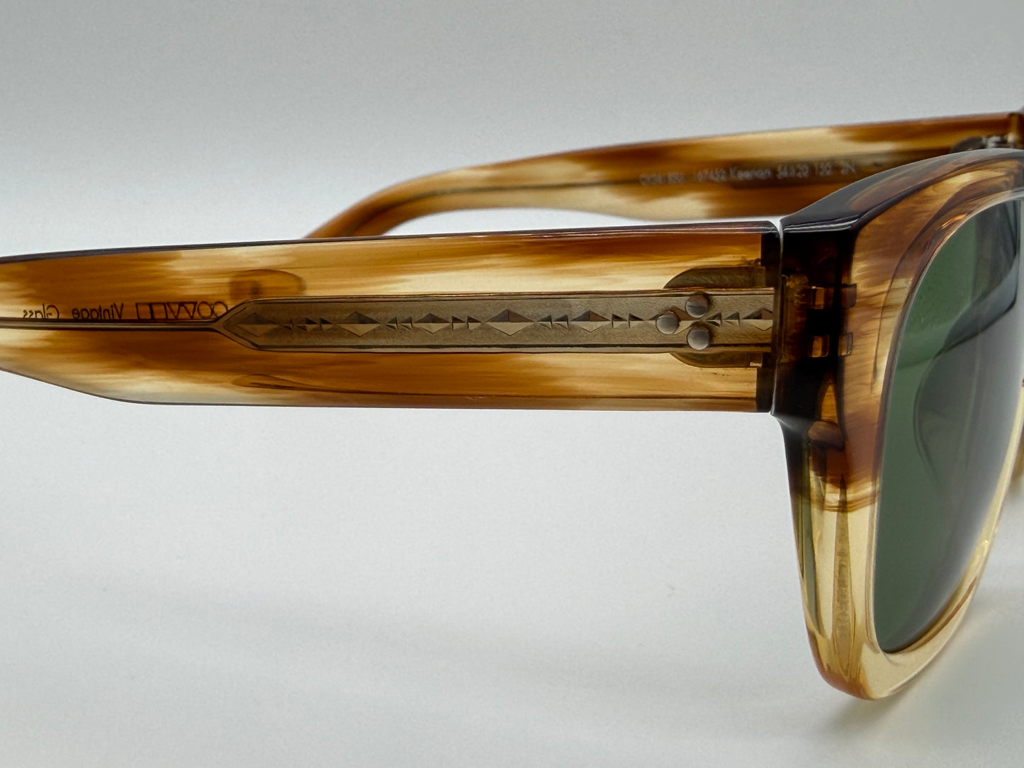 Oliver Peoples Keenan 54mm OV 5418 SU Honey VSB GREEN C Preowned