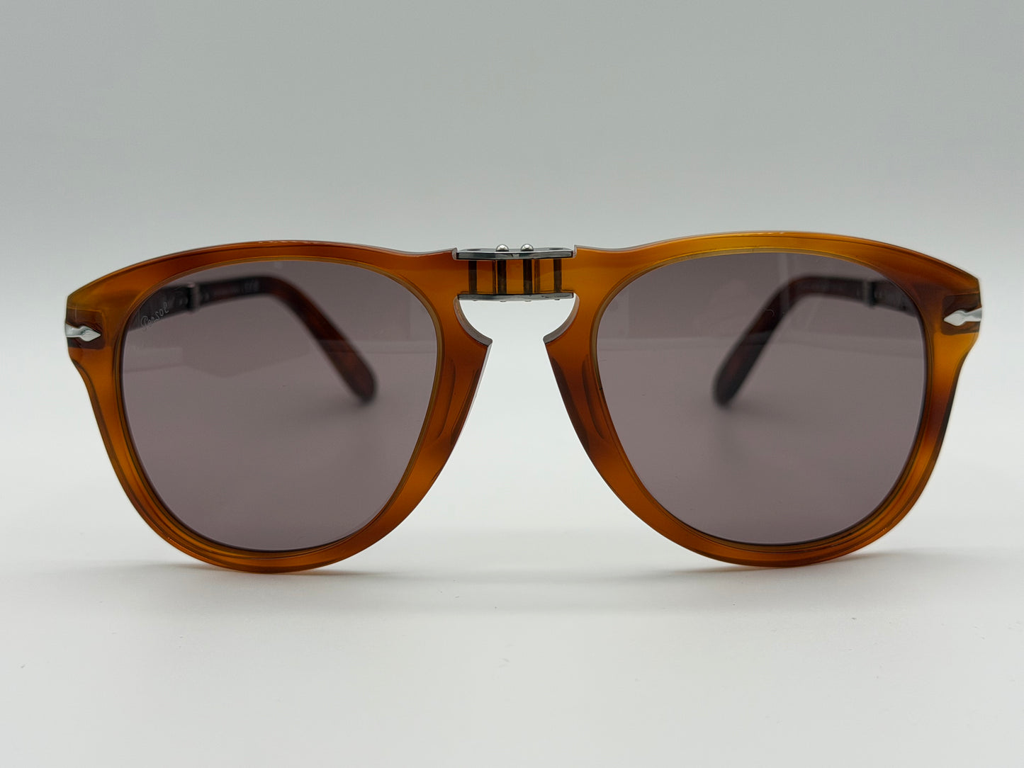 Persol 714 SM 54mm Terra DI Siena / Violet 96 / 53 Folding Steve McQueen limited Itlay NEW