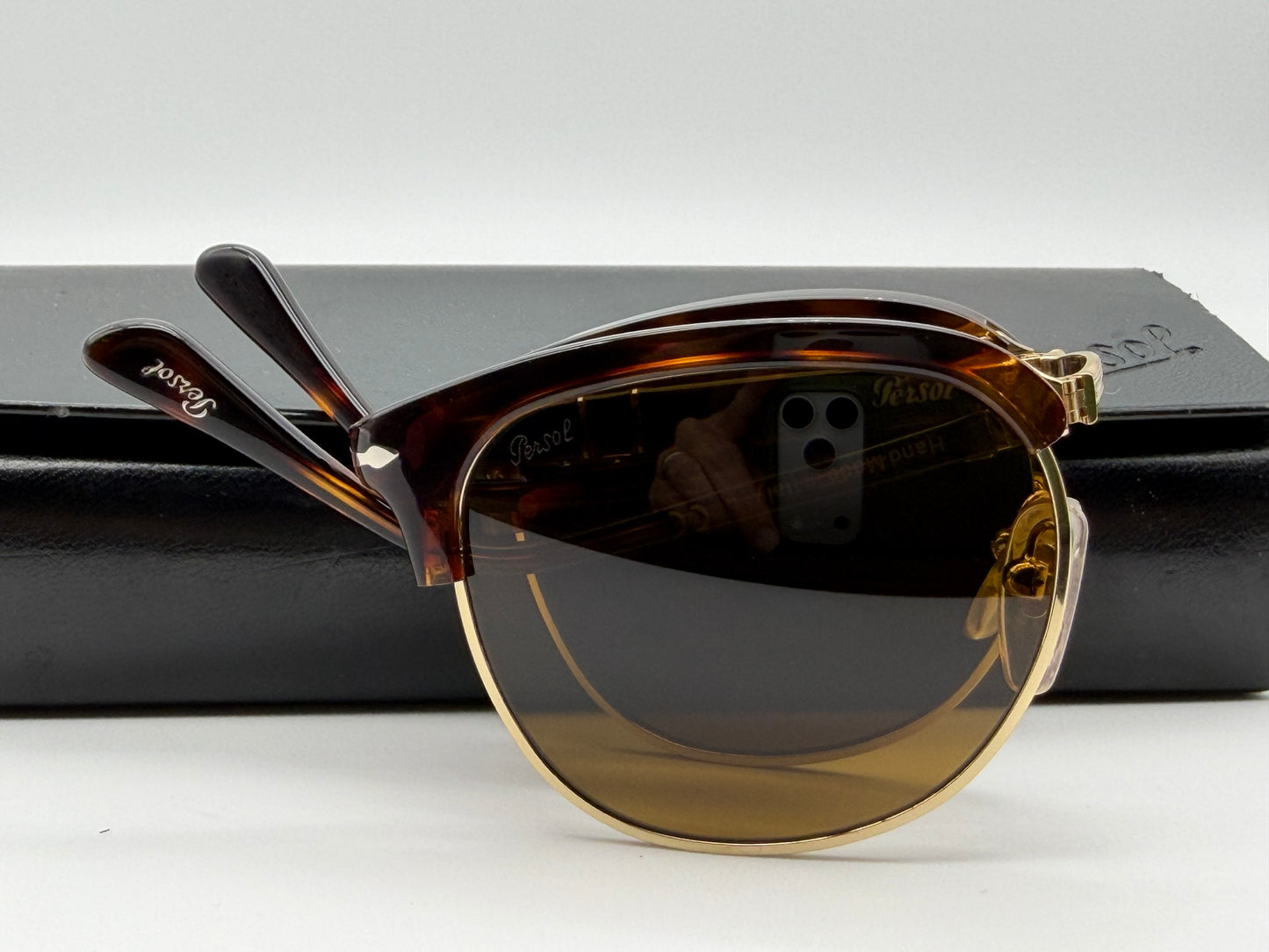 Persol PO 3132S 51mm Folding 24/33 Havana/Brown Glass Lens Italy Open Box