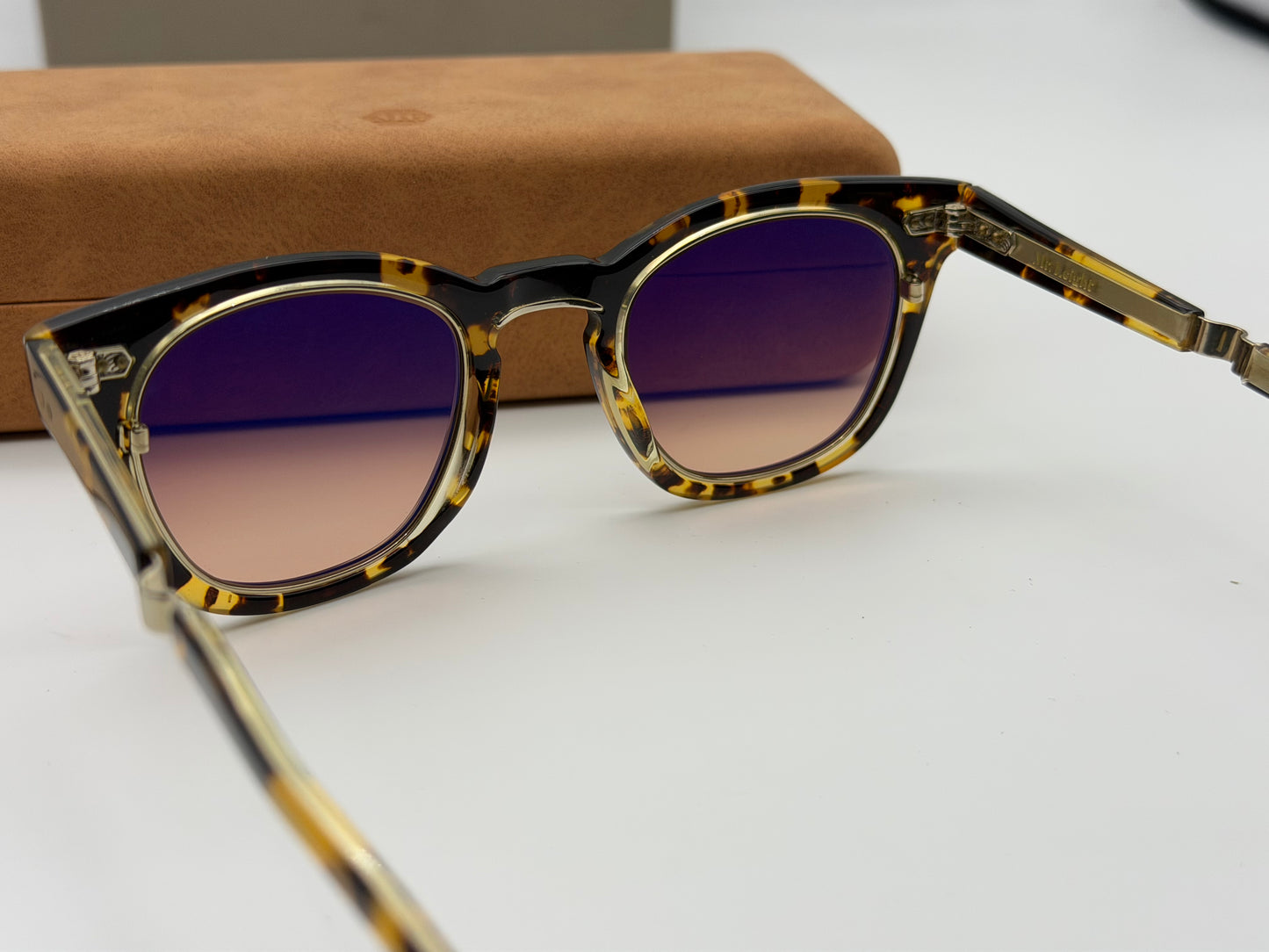 Mr. Leigh Hanalei 45mm Bohemian Tortoise / 12K White Gold Titanium Brown Gradient Japan NEW