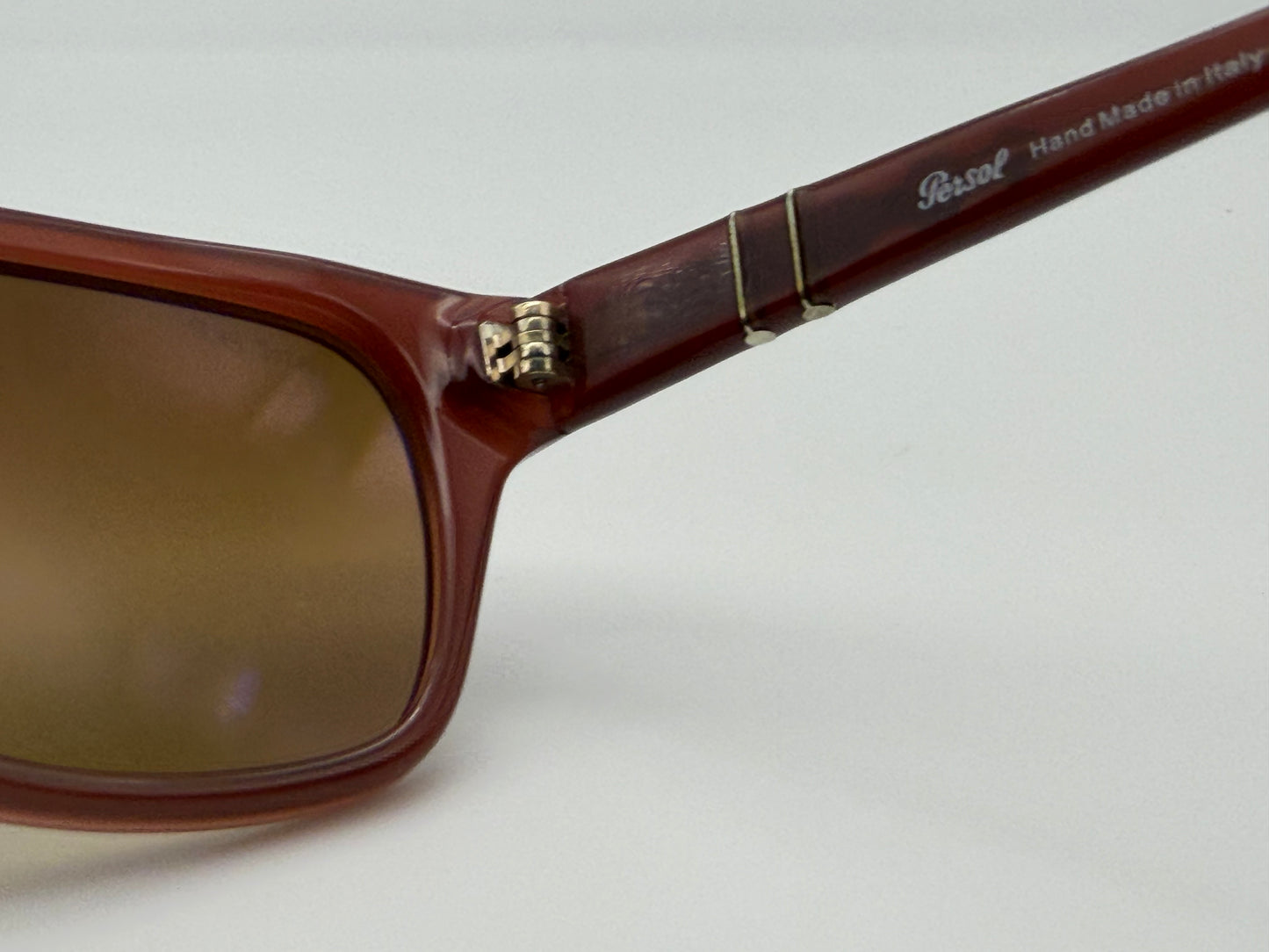 Persol Film Noir Edition Detective PO 3027 s 1002 / B1 Matte Opal Red / Photochromic Polarized Brown Preowned