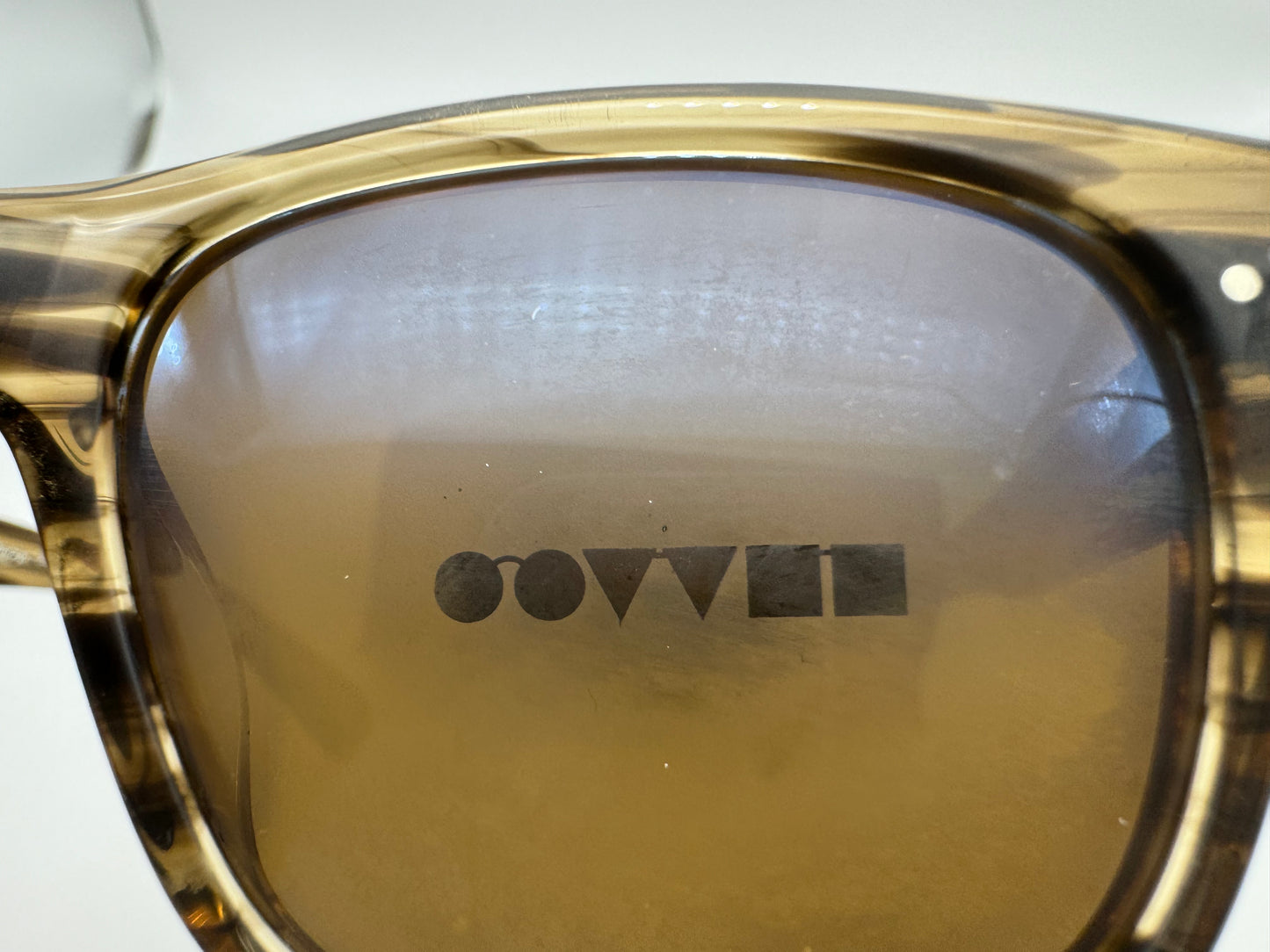 Oliver Peoples Birell Sun 52mm Oliver Smoke Cognac Mirror OV 5524 SU 1719G8 Factory Defect Read Description