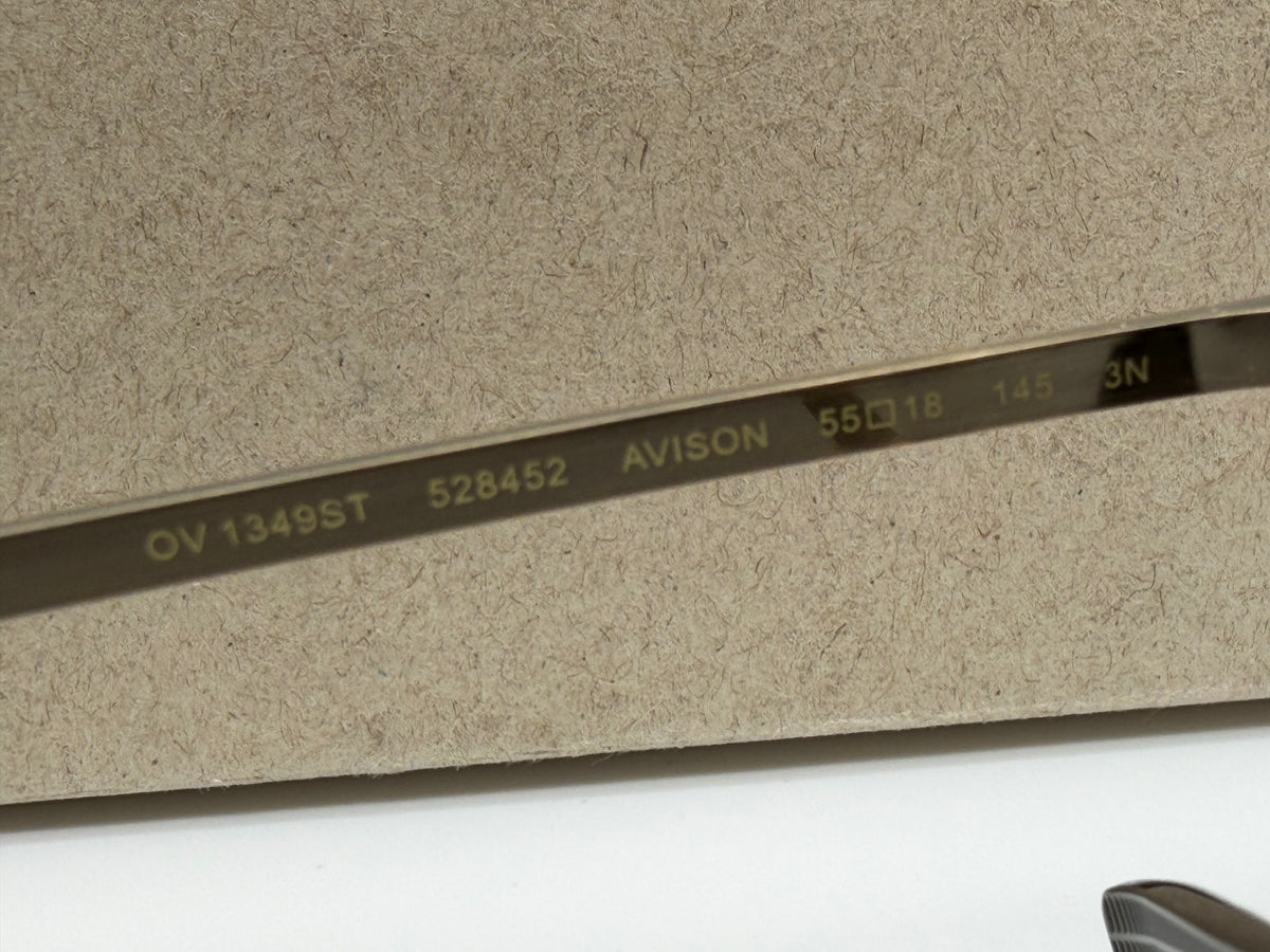 Oliver Peoples Avison 55mm Antique Gold Titanium / G-15 Crystal OV 1349ST 528452 Japan NEW