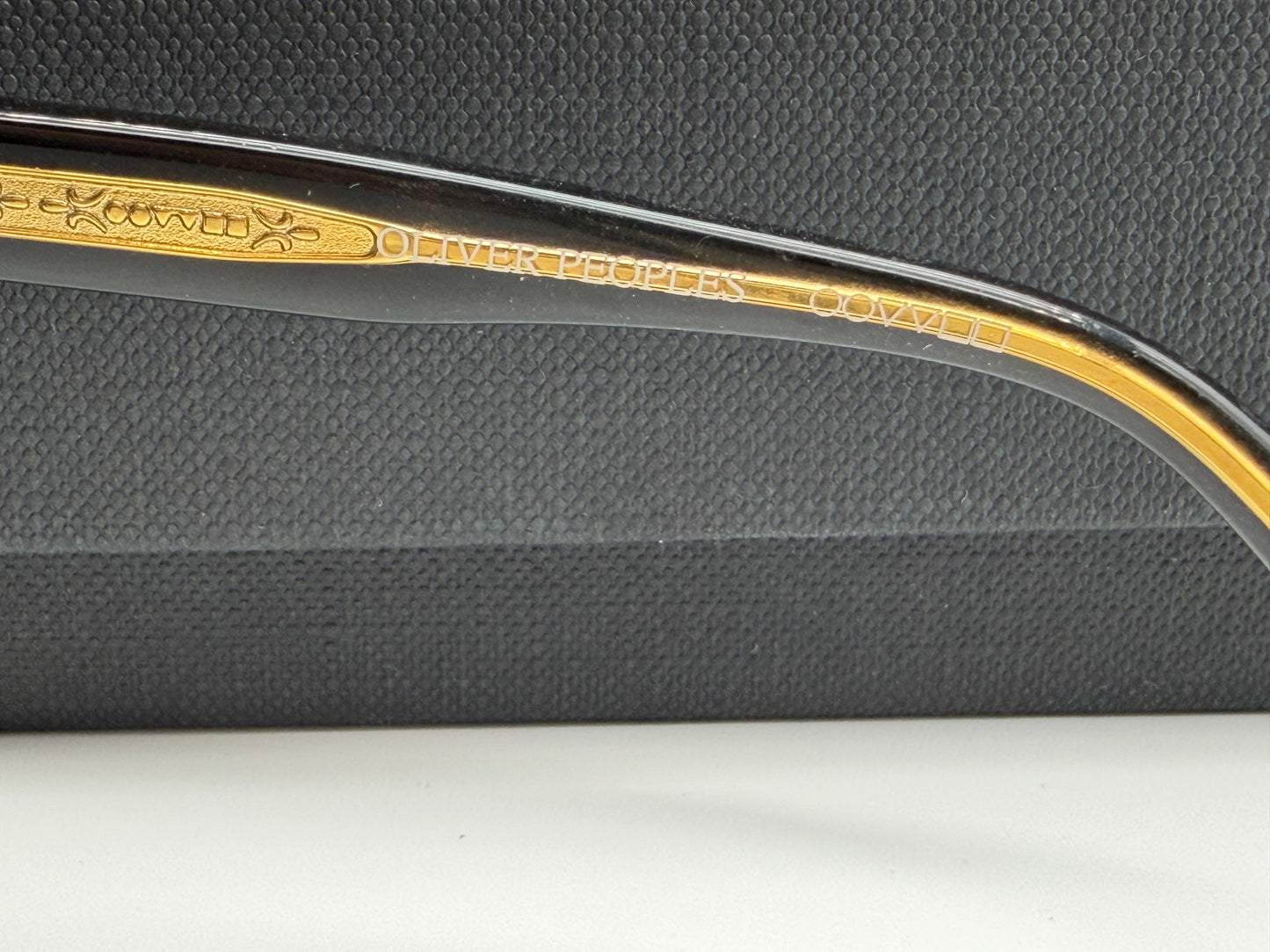 Oliver Peoples Daddy B. 58mm 1st Gen OV 5091S 4590 Black Gold / Green Japan Preowned