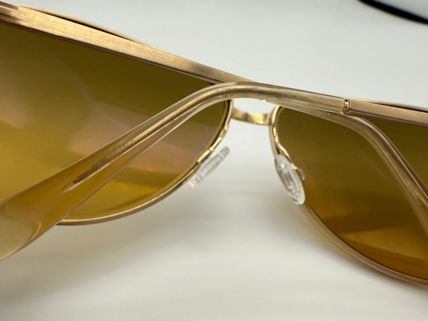 Oliver Peoples Copter 62mm OV 1120 ST 510394 Brushed Gold / Goldtone Gradient Titanium Japan Preowned