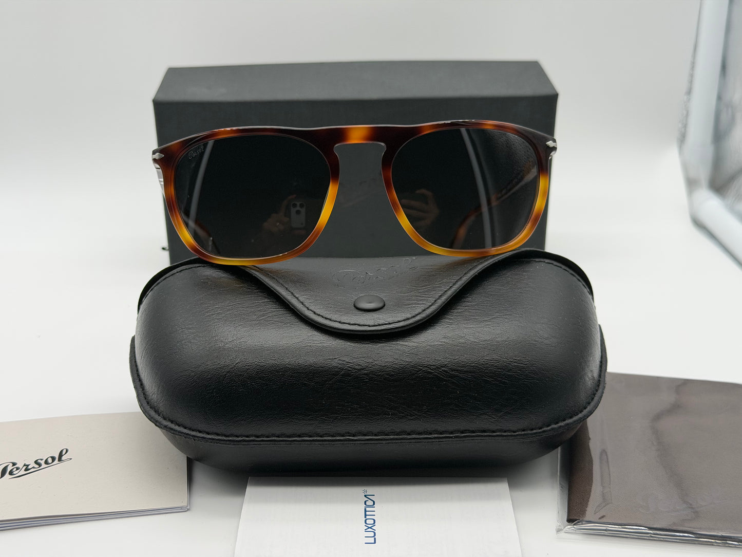 Persol GAE PO 3391 55mm Gradient Havana / Gradient Gray Crystal 116071 Itlay NEW