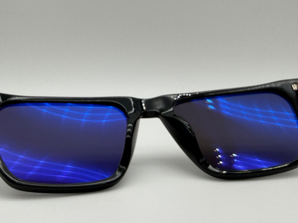 John Varvatos Sidney 55mm SJV 575 Black Transparent / Gray Japan NEW
