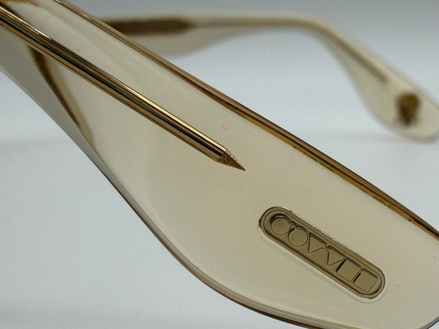 Oliver Peoples Peppe 48mm OV5517 SU 176653  Champagne / Persimmon Sunglasses Italy Preowned