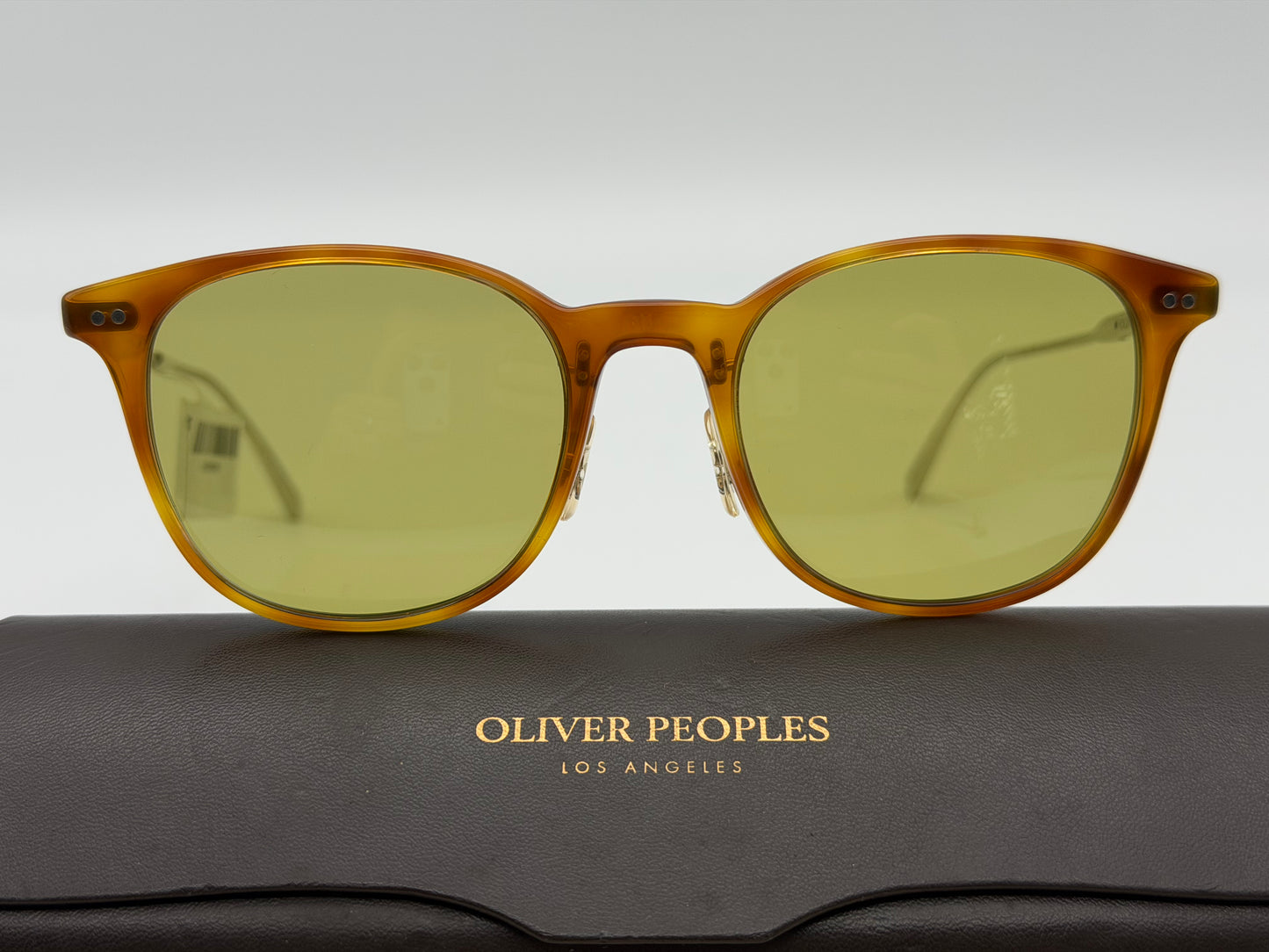 Oliver Peoples Gerardo 51mm OV 5482S 14084C Vintage LBR/Brushed Silver Green Photochromic Vintage Sunglasses Missing Box