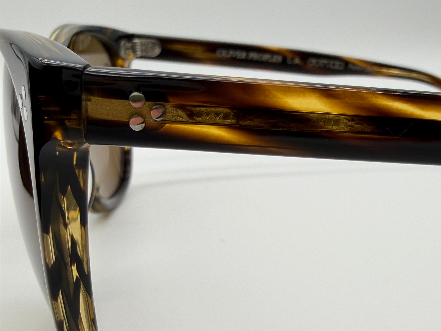 OLIVER PEOPLES Daddy B 58mm Cocobolo Brown Polarized Sunglasses OV5091S Preowned