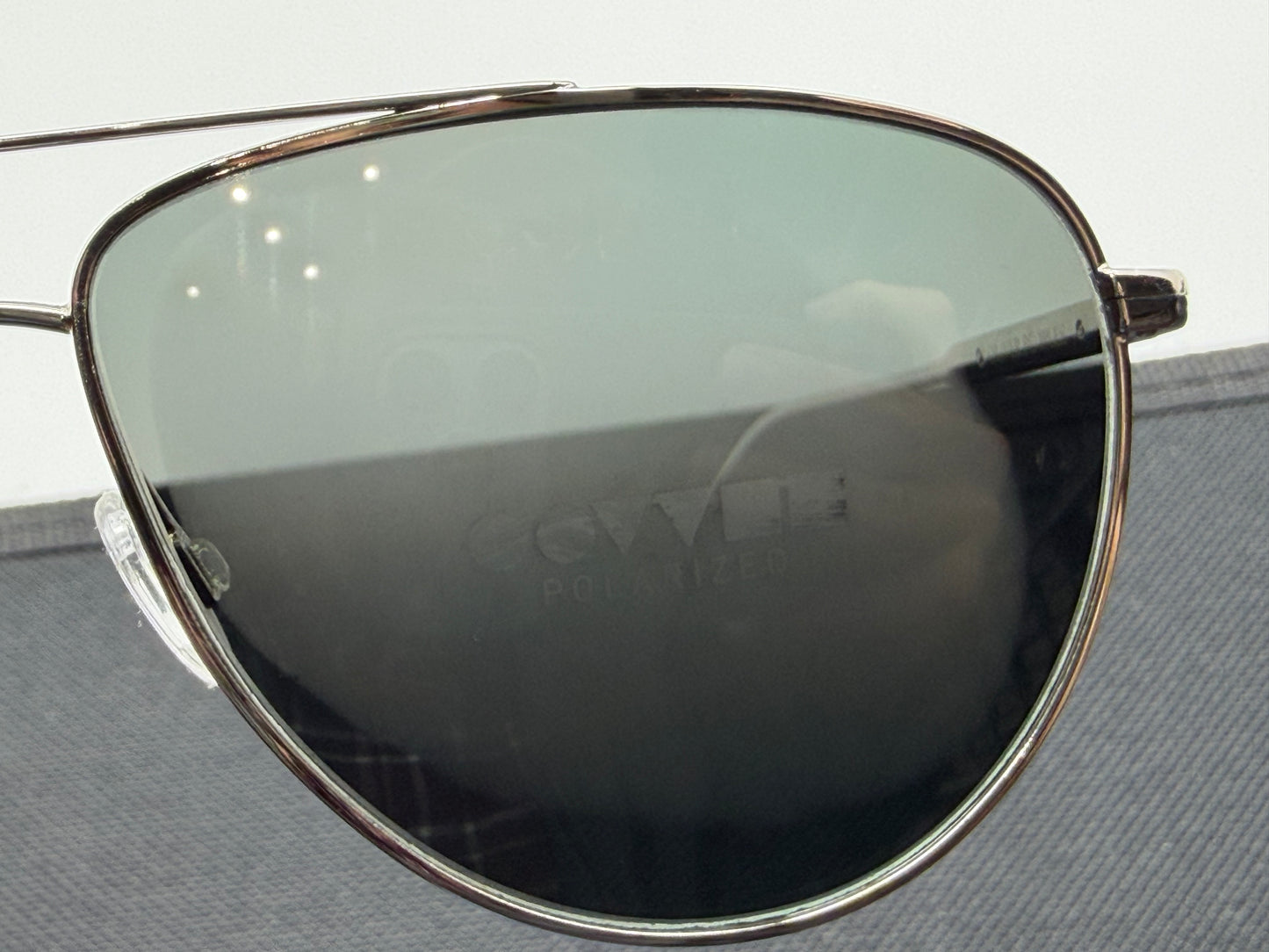 Oliver Peoples Brunello Cucinelli Disoriano 58mm  Silver / Midnight Express Polarized OV 1301S 5036P2 Polarized Italy Preowned