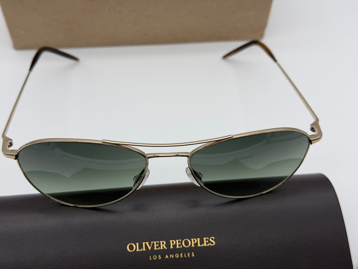 Oliver Peoples Aero II Gold / G 15 Gradient OV 1358S 5035 BH Italy NEW