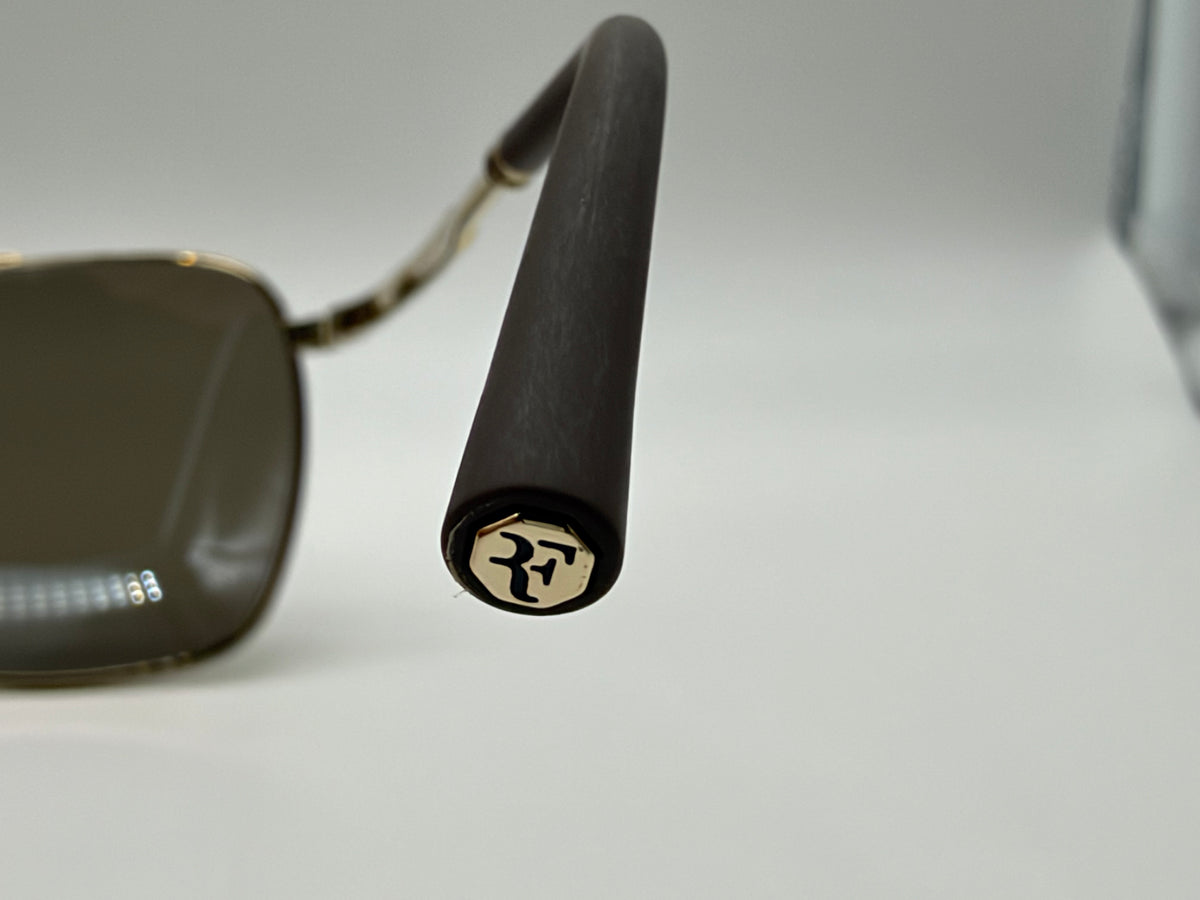 Oliver Peoples R-15 56mm Gold / Desert Flash Mirror OV 1362S 50355S Italy NEW