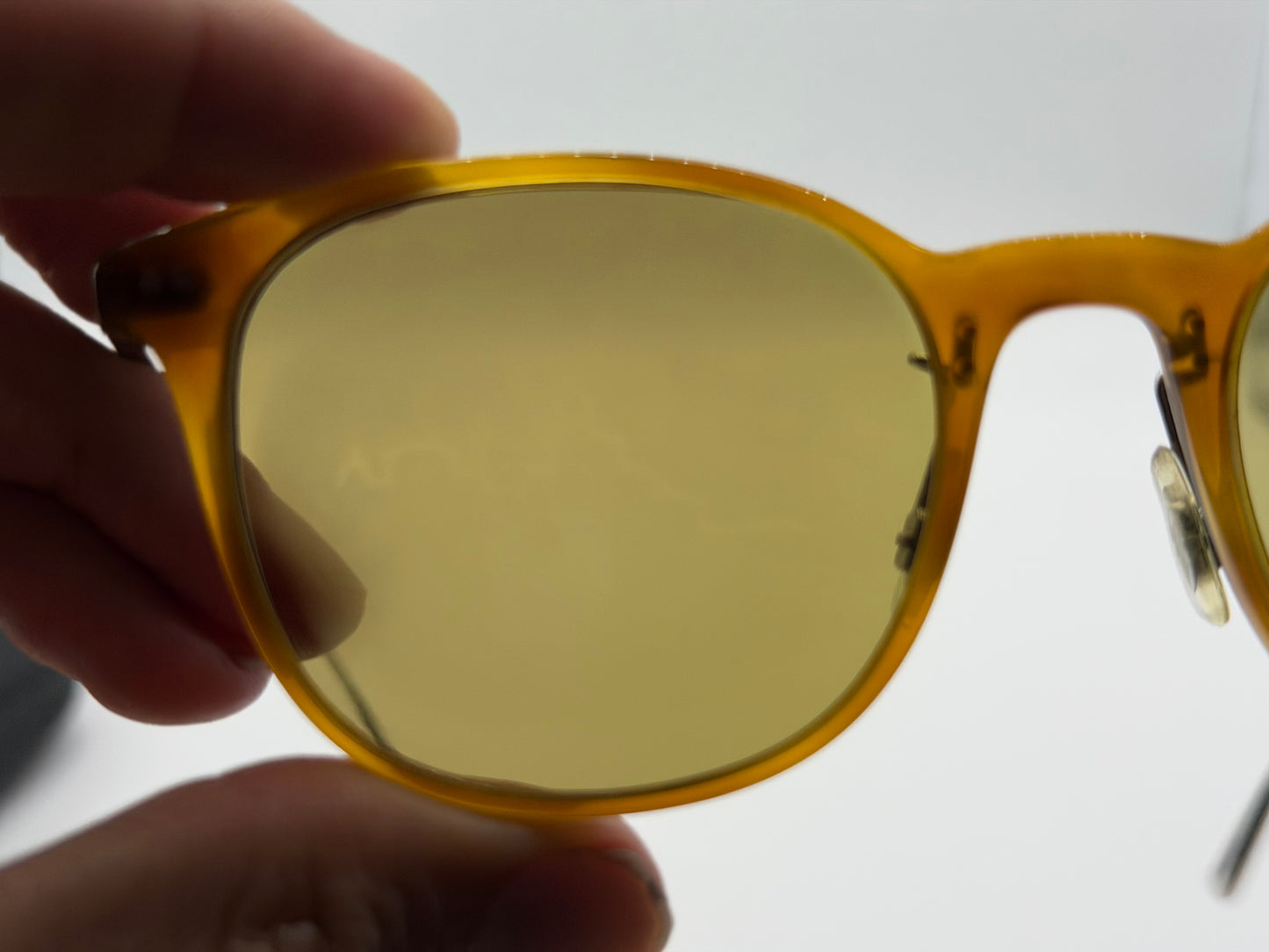 Oliver Peoples Gerardo 51mm OV 5482S 14084C Vintage LBR/Brushed Silver Green Photochromic Vintage Italy Preowned
