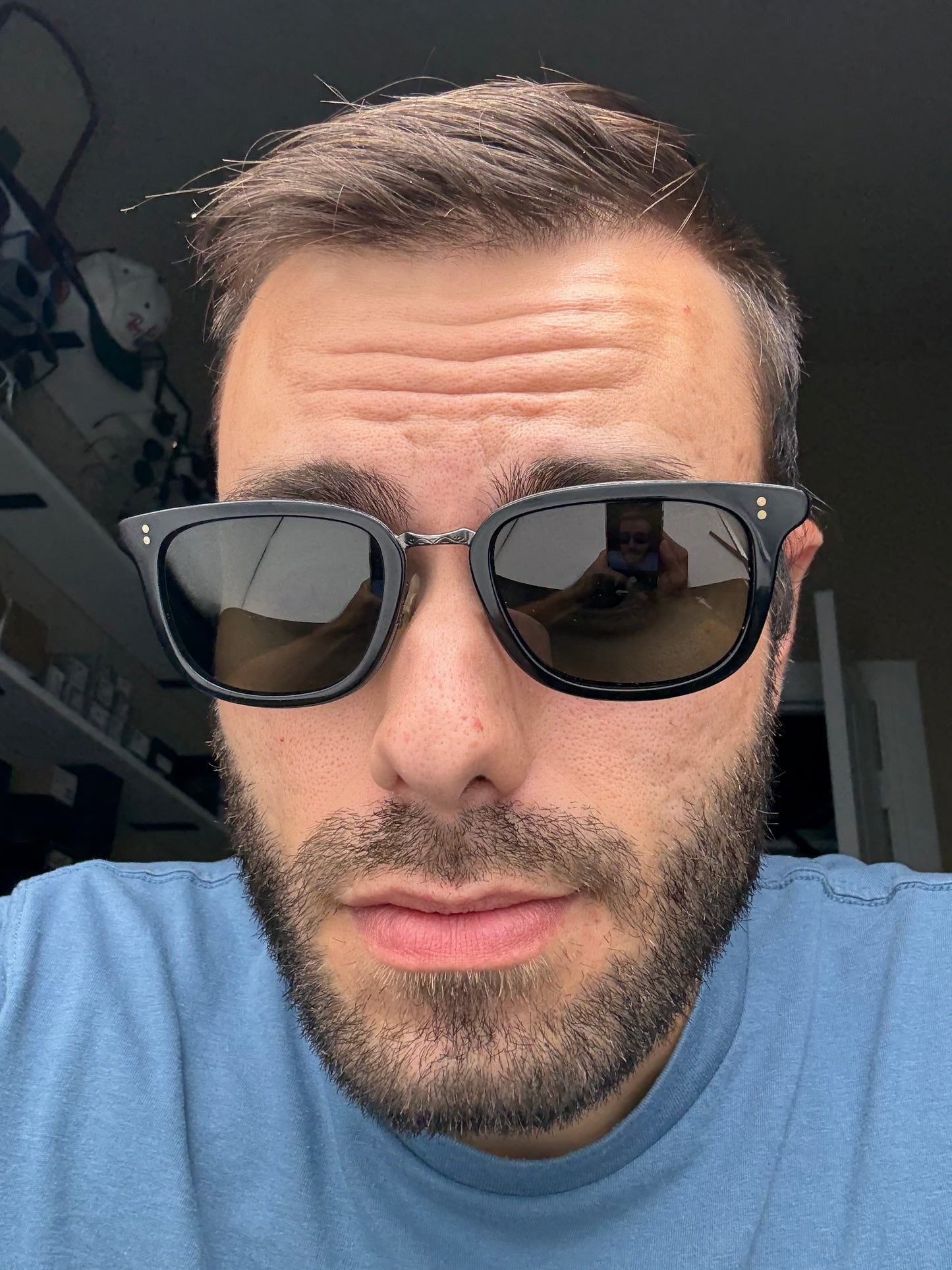 Oliver Peoples Kettner 52mm Black G 15 Polarized lens OV 5339 s 1005P1 Preowned