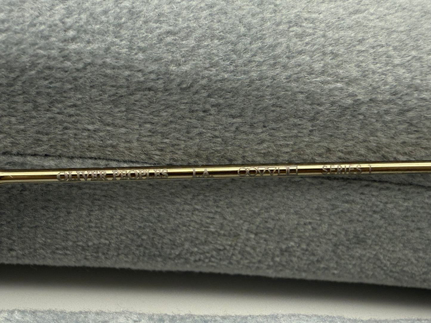 Oliver Peoples TK-8 48mm Titanium Gold / Buff - Demo Lens OV 1318 T 5327 Japan NEW