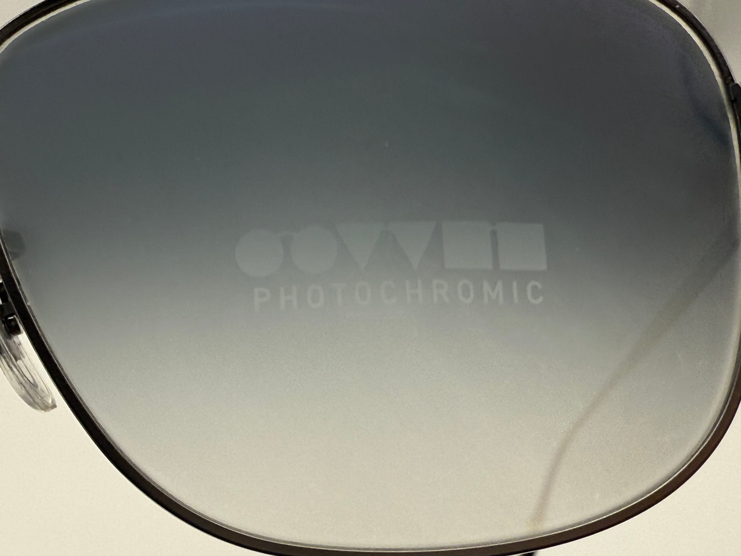 Oliver Peoples Shaefer VFX POLARIZED 55mm OV 1146 ST 504/7C Titanium Silver With Additional Blue Photochromic Lenses PREOWNED