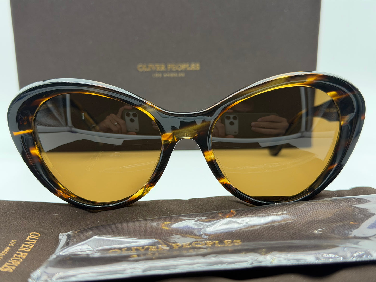 Oliver Peoples Zarene 55mm Cocobolo / Brown Polarized OV 5420 SU 100383 Italy NEW