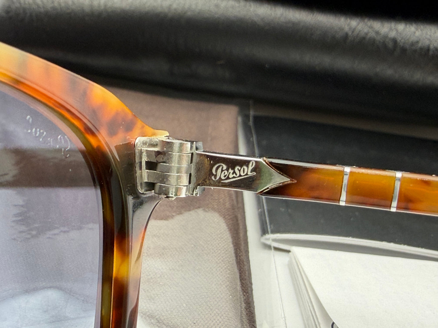 Persol PO 1935s 53mm Caffe / Light Blue Italy NEW