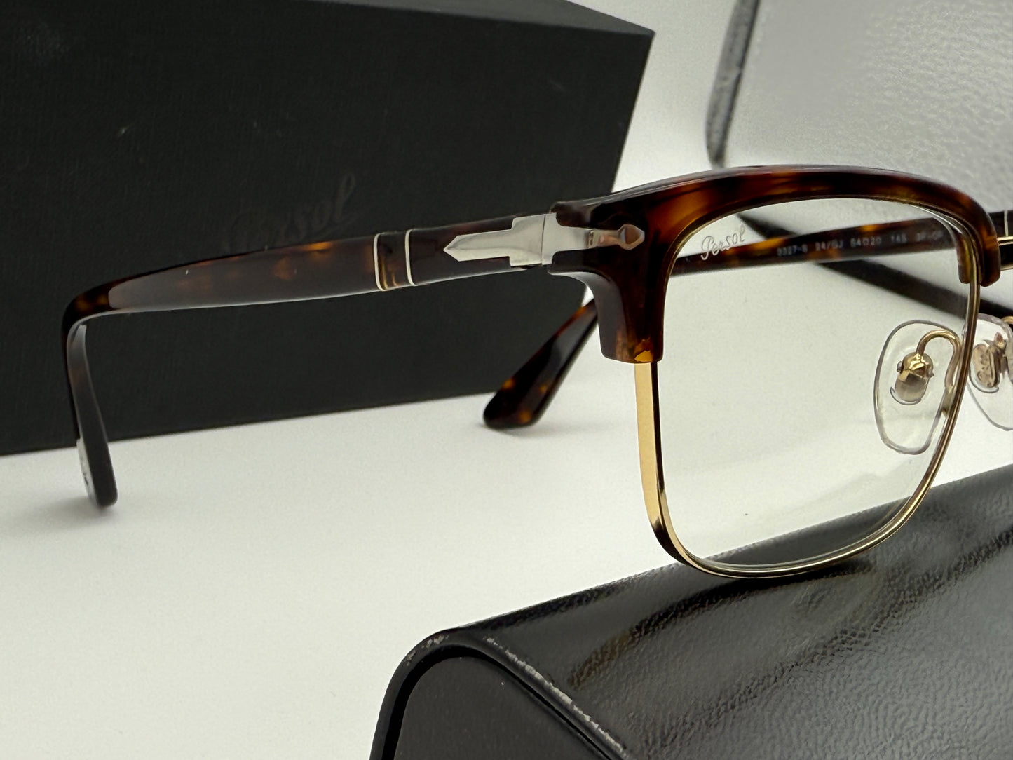 Persol PO 3327S 54mm Transitions Havana / Green 24 / GJ Italy NEW