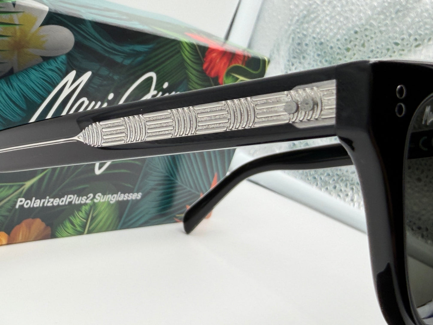Maui-Jim Likeke 54mm Black - Crystal / Neutral Gray Polarized Bi - Gradient Mirror Italy NEW