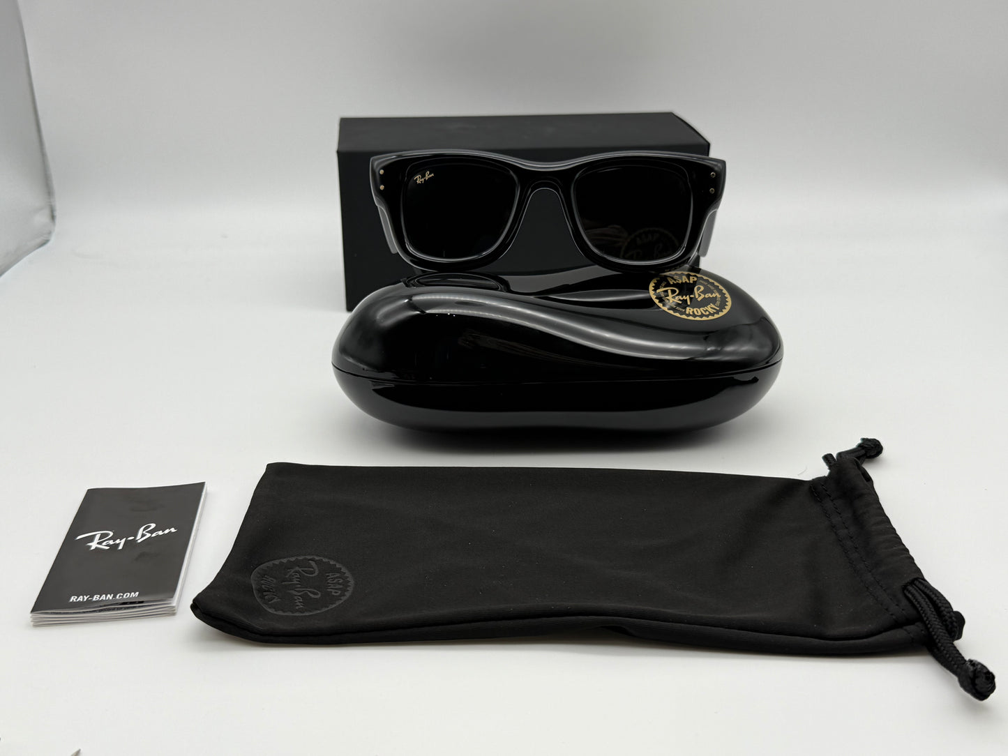 Ray-Ban Wayfarer Puffer ASAP Rocky 47mm Black / Ultra Black 601 / 87 NEW