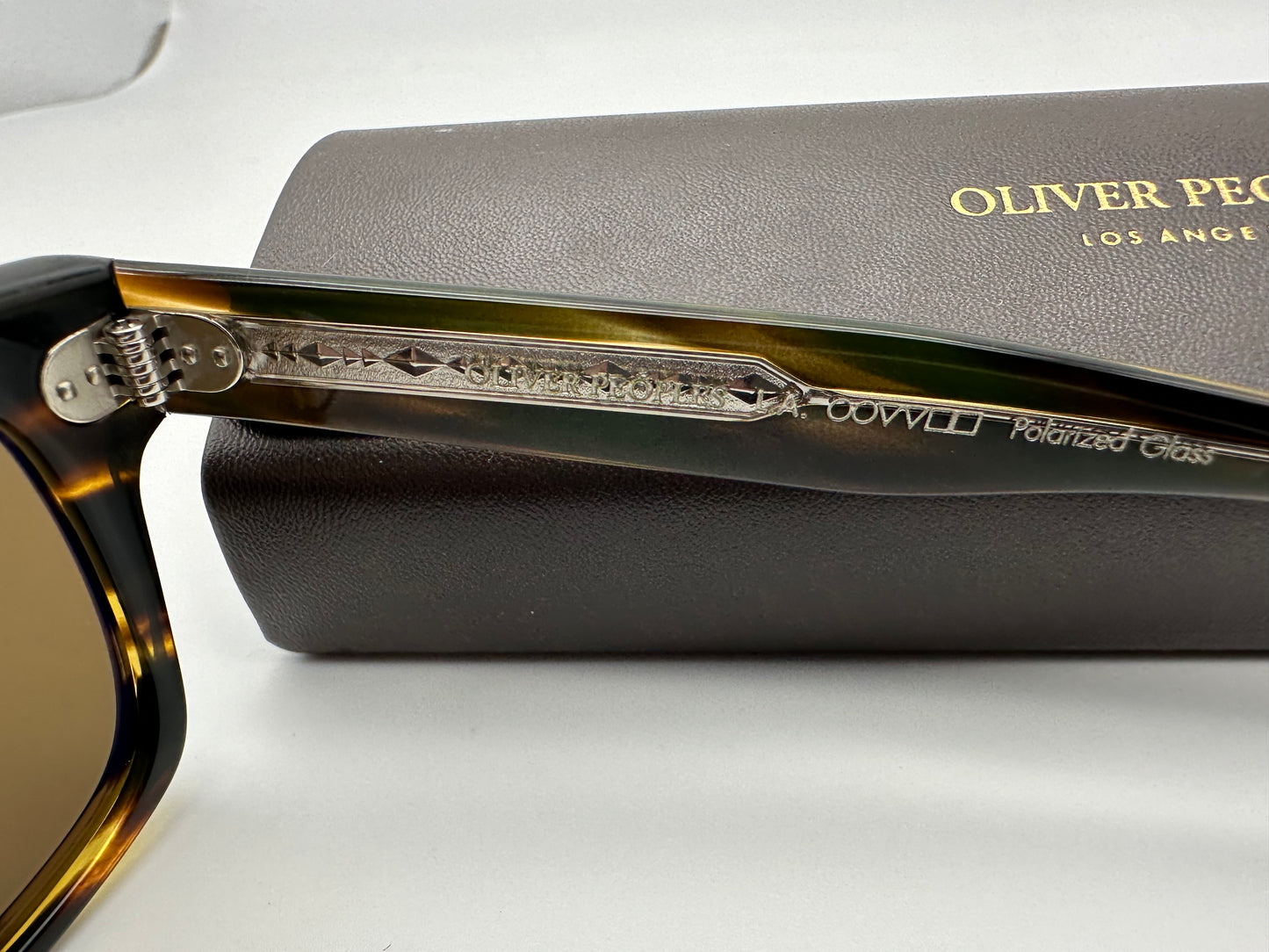 Oliver Peoples Oliver Sun 49mm OV 5393 1003557 Cocobolo True Brown Polarized Glass Lens Italy Preowned