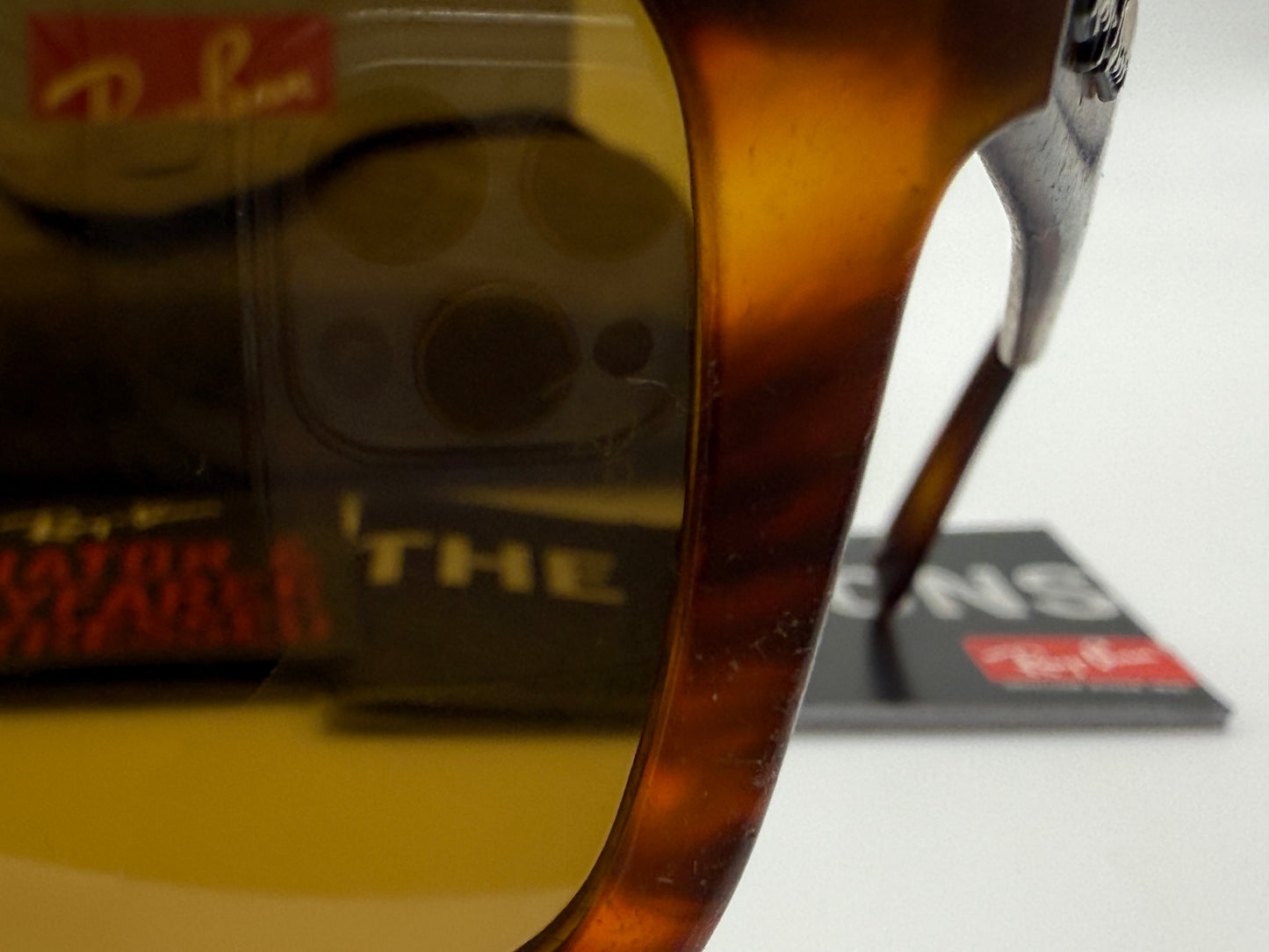 Ray-Ban Original Wayfarer 52mm Distressed Stripped Havana / B 15 Glass Lens RB 2140 F Low Bridge Italy NEW