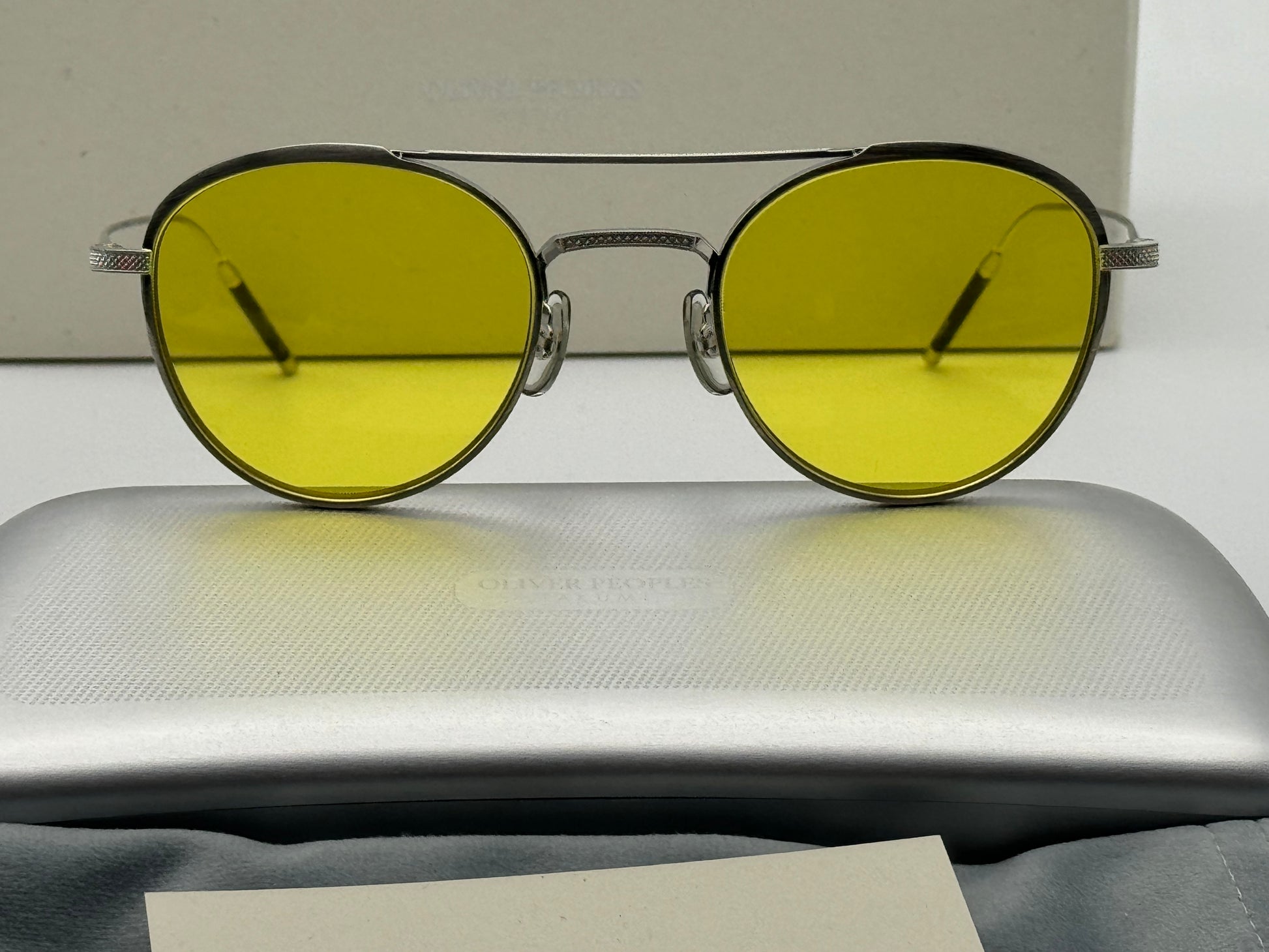 Oliver Peoples TK 2 Takumi 47mm OV 1275 5254 Brushed Silver Oliver Peoples TK 2 Takumi 47mm OV 1275 5254 Brushed Silver