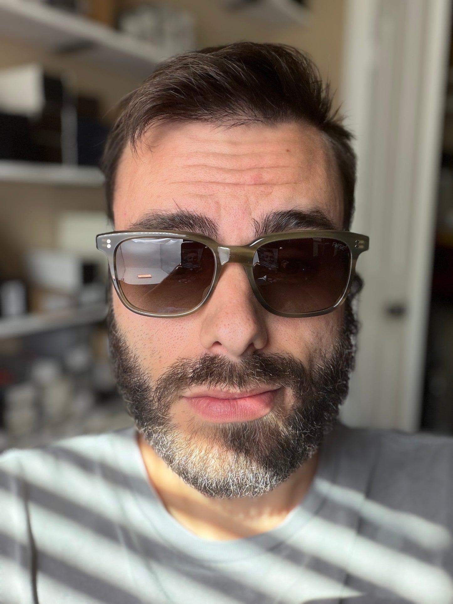 Mr. Leight LAUTNER 50mm Sycamore Brown Polarized Gradient Fuse Sunglasses Japan