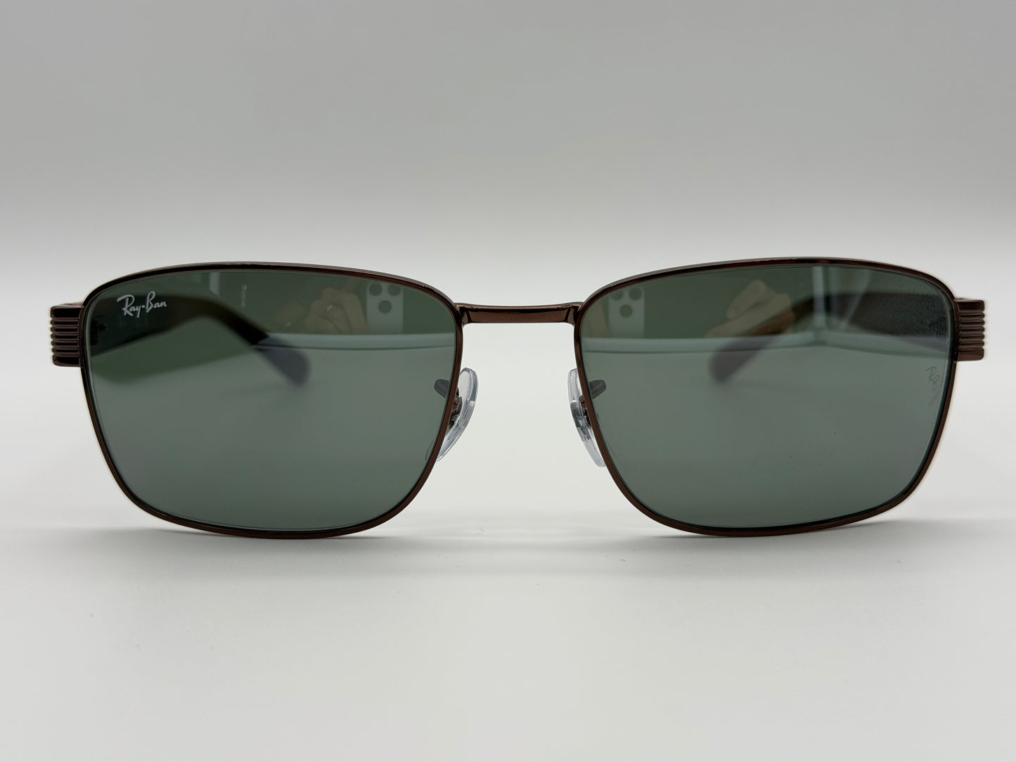 Ray-Ban RB 3750 59mm Copper / Silver Mirror Green Glass Lens 9259 / 40 NEW