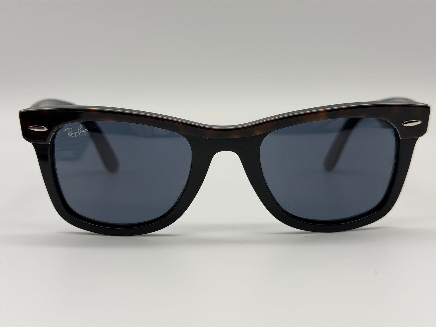 Ray-Ban Wayfarer Street Neat 50mm Polished Havana On Black / Blue Crystal RB 2240 1441 / R5 NEW