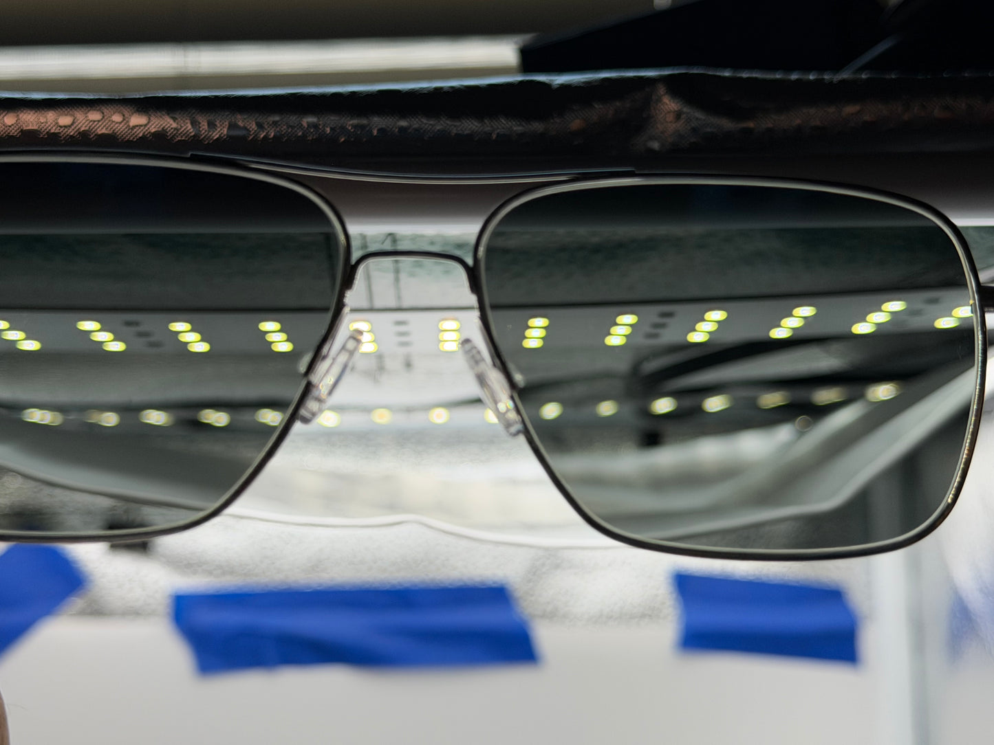 Oliver Peoples Clifton 58mm Silver / Dark Gray Polarized Crystal 5036 / P2 Italy Open Box