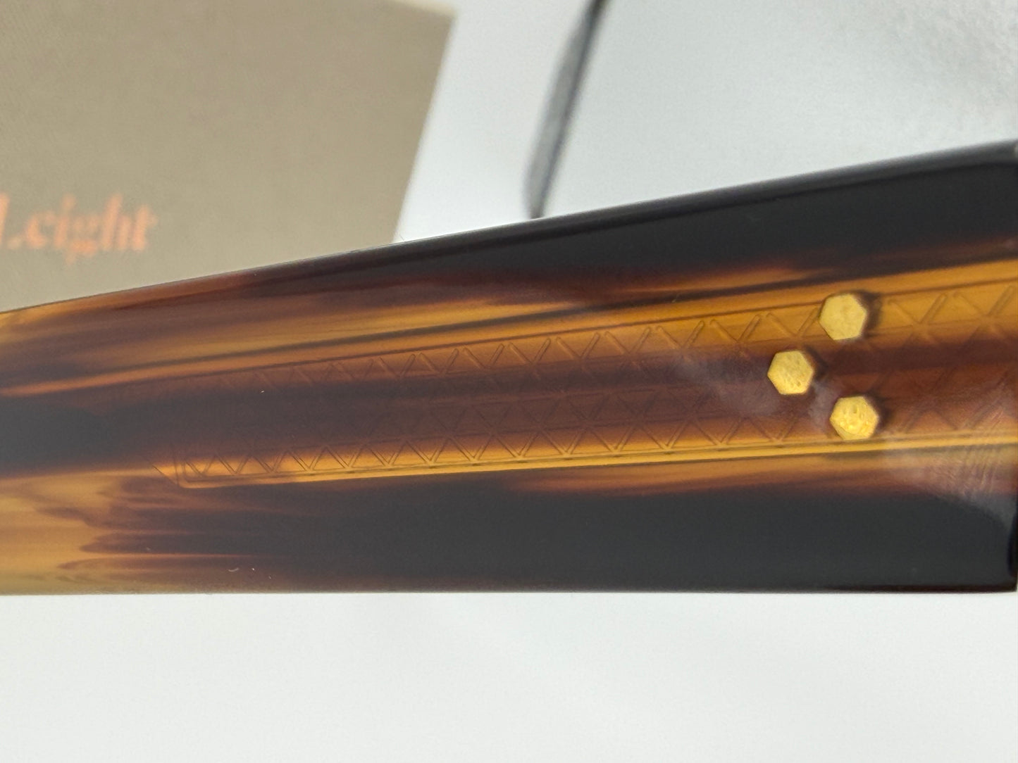 Mr. Leight Duke S 49mm Koa - Antique Gold Glass G 15 ml 2034 NEW