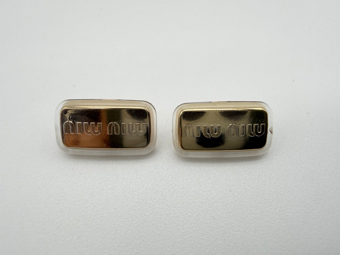 Miu Miu Sunglasses Eyeglasses Replacement Nose Pads Silicon Golden Genuine ITALY NEW