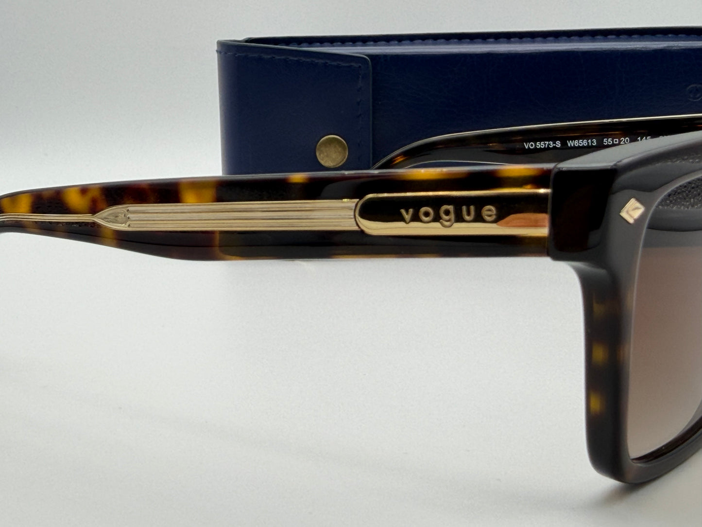 Vogue VO 5573 Dark Havana / Gradient Brown 55mm W65613 Wayfarer NEW