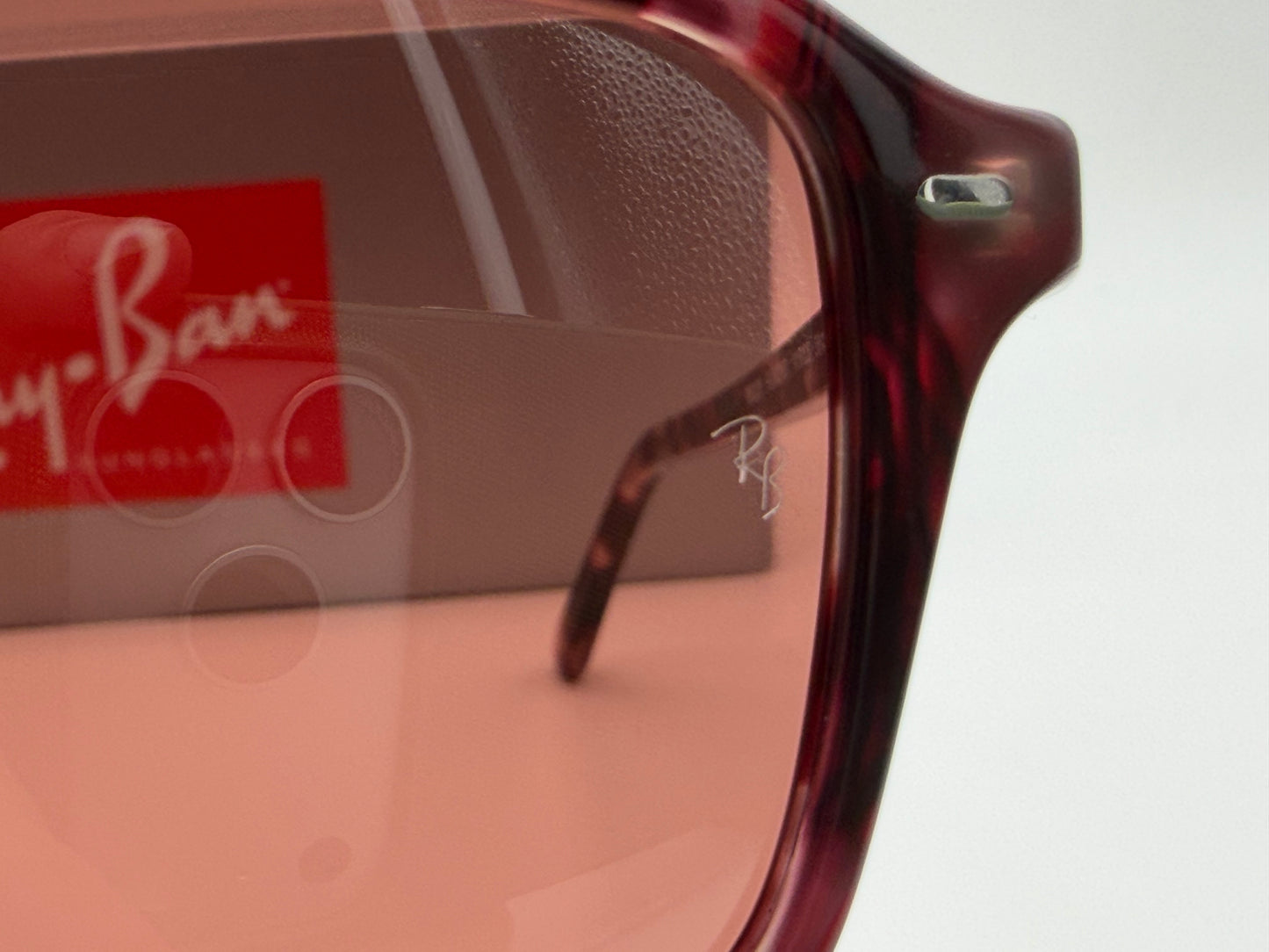 Ray-Ban Raimond 56mm RB 2231 Transparent Fantasy Violet Red / Red Crystal NEW