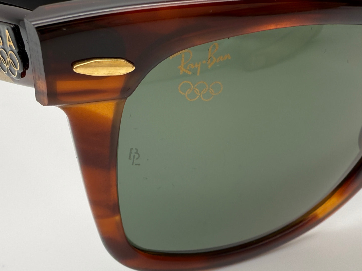 VINTAGE RAY-BAN WAYFARER 50mm USA B&L OLYMPIC SERIES TORTOISE / G-15 W2244 XUAR NOS