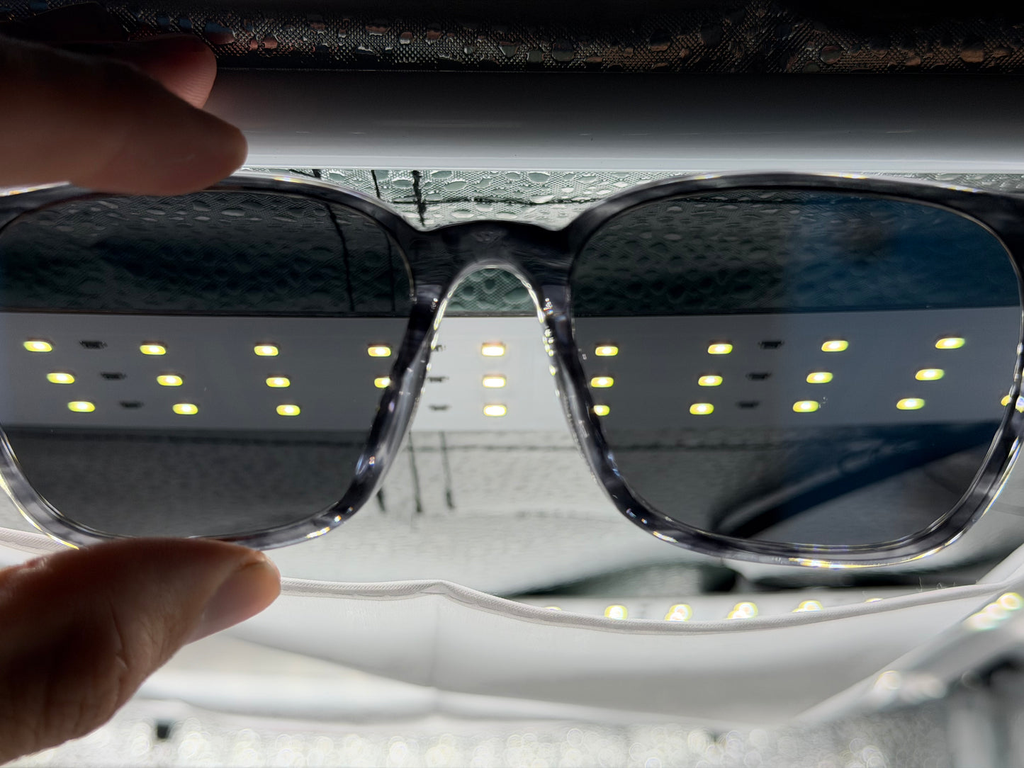 Oliver Peoples Laedin 52mm Drivers Blue Acetate / Carbon Gray Crystal OV 5614 Japan Missing box