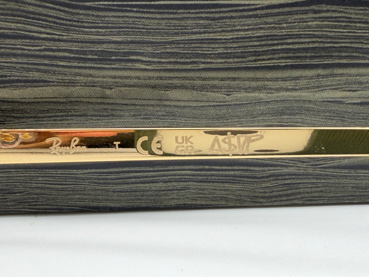 Ray-Ban ASAP Rocky RB 3928 54mm Rimless Gold Metal / brown Mirror Gradient 001 / 71 Open Box