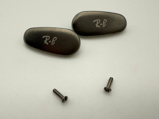 Ray Ban TITANIUM Natural Nose Pads Sunglasses Eyeglasses Gunmetal Genuine with Screws